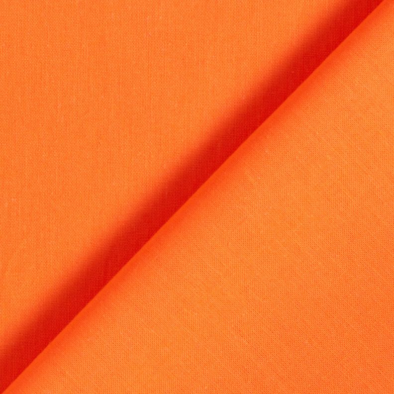 Tela de algodón Popelina Uni – naranja neón,  image number 3