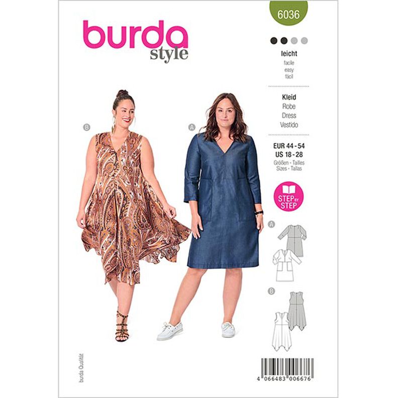 Vestido, Burda 6036 | 44 – 54,  image number 1
