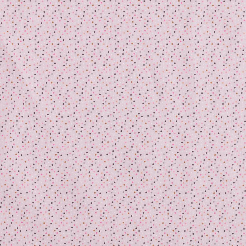 Popelina de algodón Mini puntos de colores – violeta pastel,  image number 1
