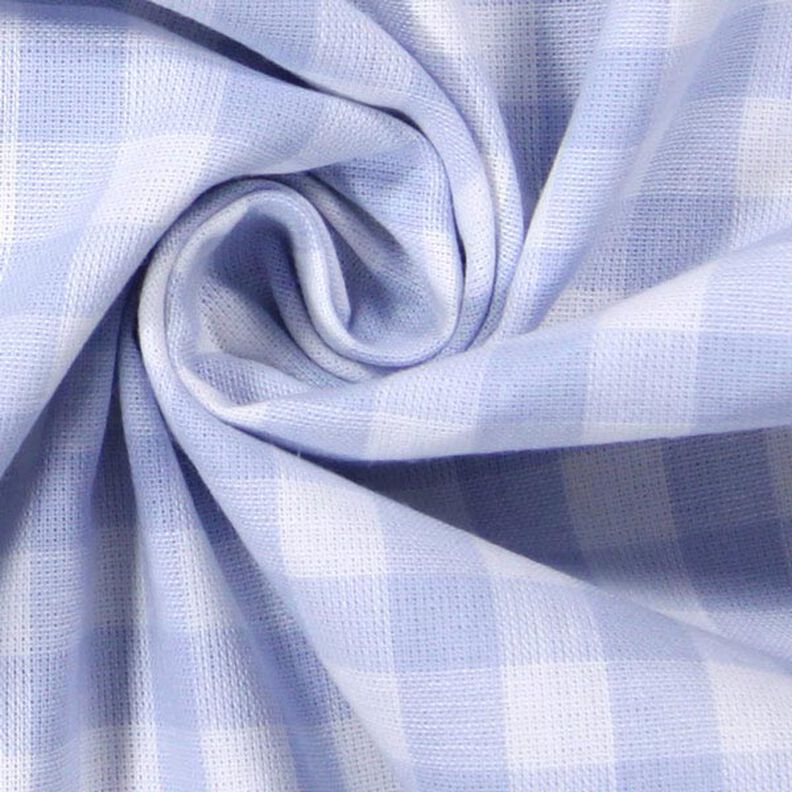 Tela de algodón Cuadros vichy 1 cm – azul vaquero claro/blanco,  image number 2