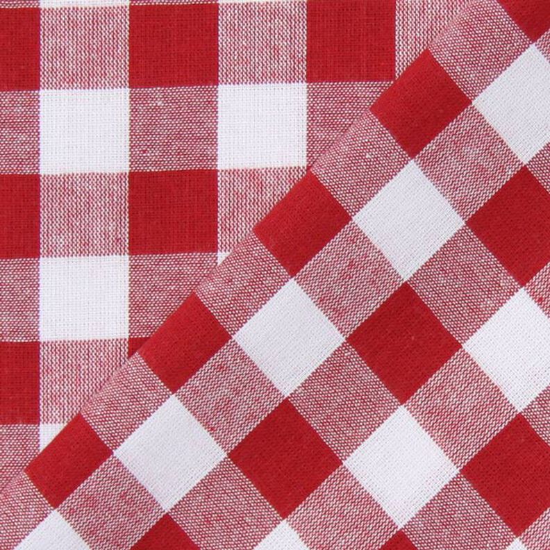 Tela de algodón Cuadros vichy 1,7 cm – rojo/blanco,  image number 3