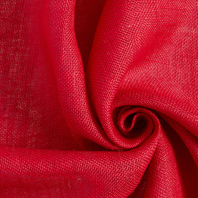 Tela decorativa Yute Uni 150 cm – rojo,  image number 1