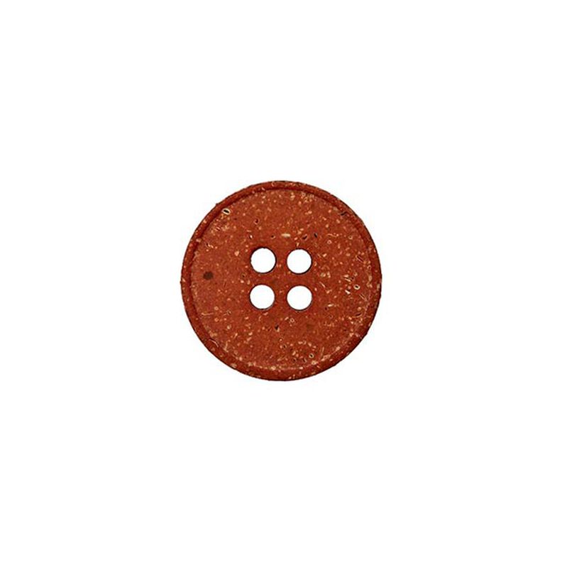 Botón de cáñamo/nácar Recycling 4 agujeros – marrón,  image number 1