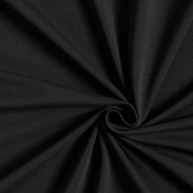 GOTS Tela de jersey de algodón | Tula – negro,  image number 1