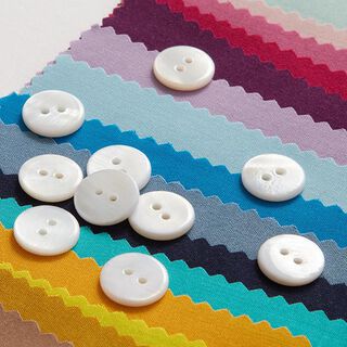 Blusas Botones Conjunto [ 10-piezas ] – blanco, 