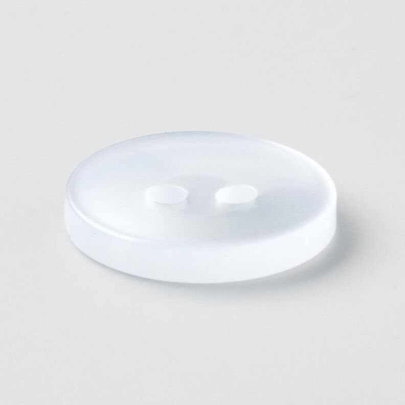 Botón de 2 agujeros brillante [Ø 15 mm] – blanco,  image number 2