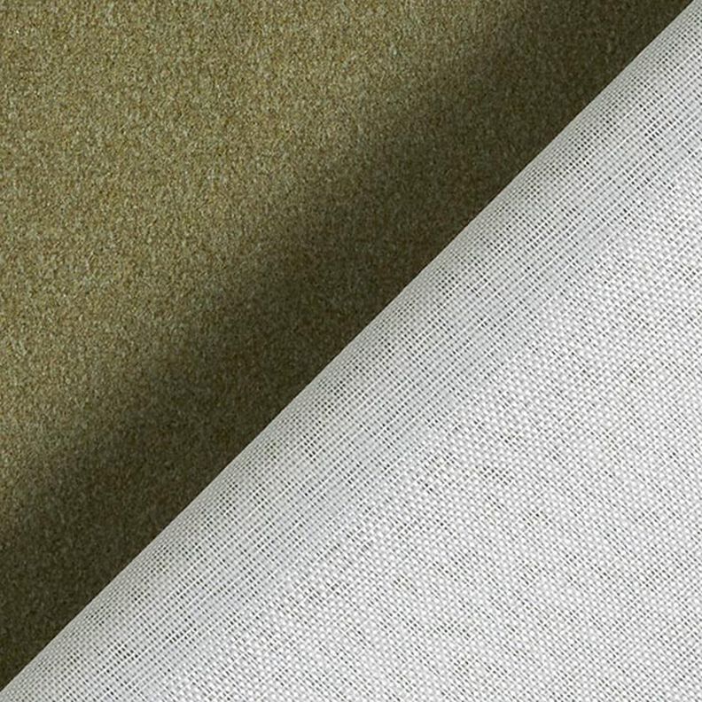 Tela de tapicería terciopelo mate – oliva,  image number 4