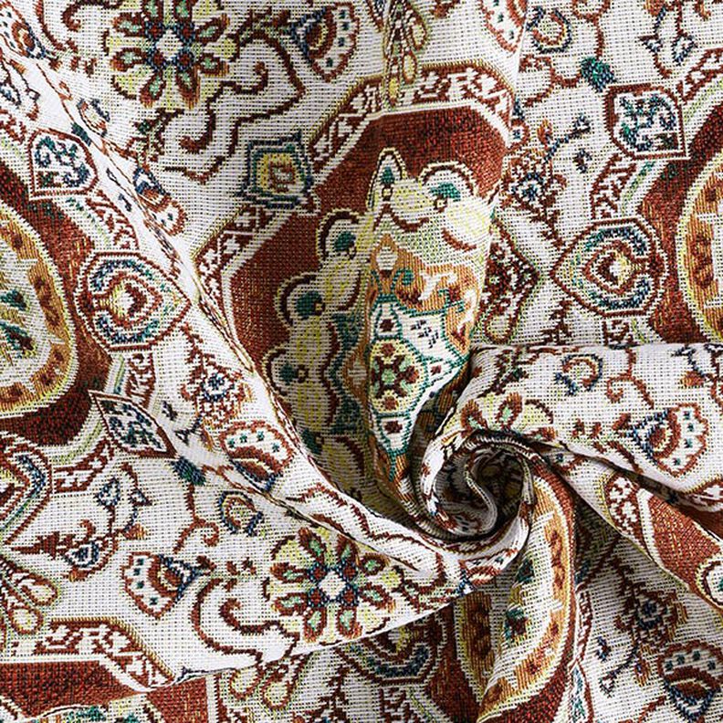 Tela decorativa Tapiz Mandalas orientales – carmín/marfil,  image number 3