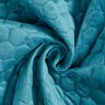 Tela de tapicería Terciopelo acolchado en diseño de panal – petroleo,  thumbnail number 3