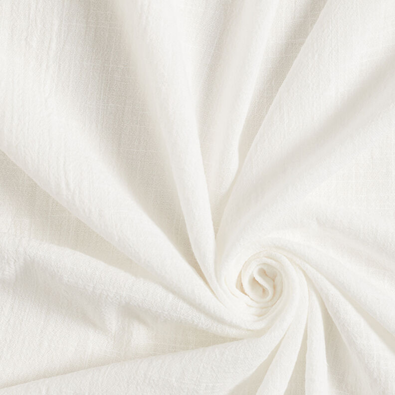 Tela de algodón Apariencia de lino – blanco lana,  image number 1