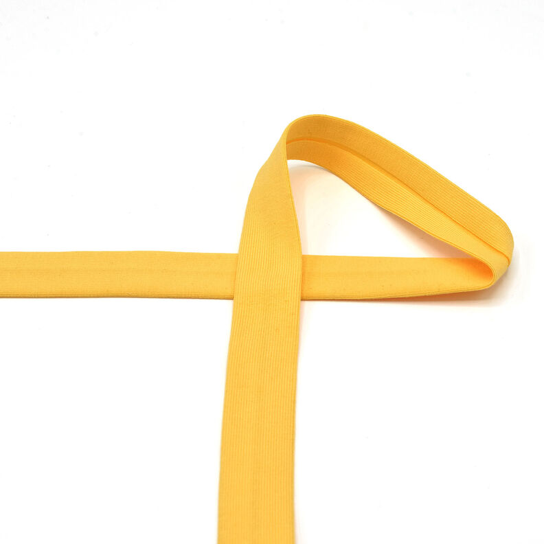 Cinta al biés Tela de jersey de algodón [20 mm] – amarillo sol,  image number 2