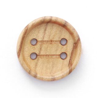 Botón de madera 4 agujeros  – naturaleza, 