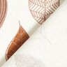 Tela decorativa Panama media hojas estilizadas – terracotta/blanco,  thumbnail number 6