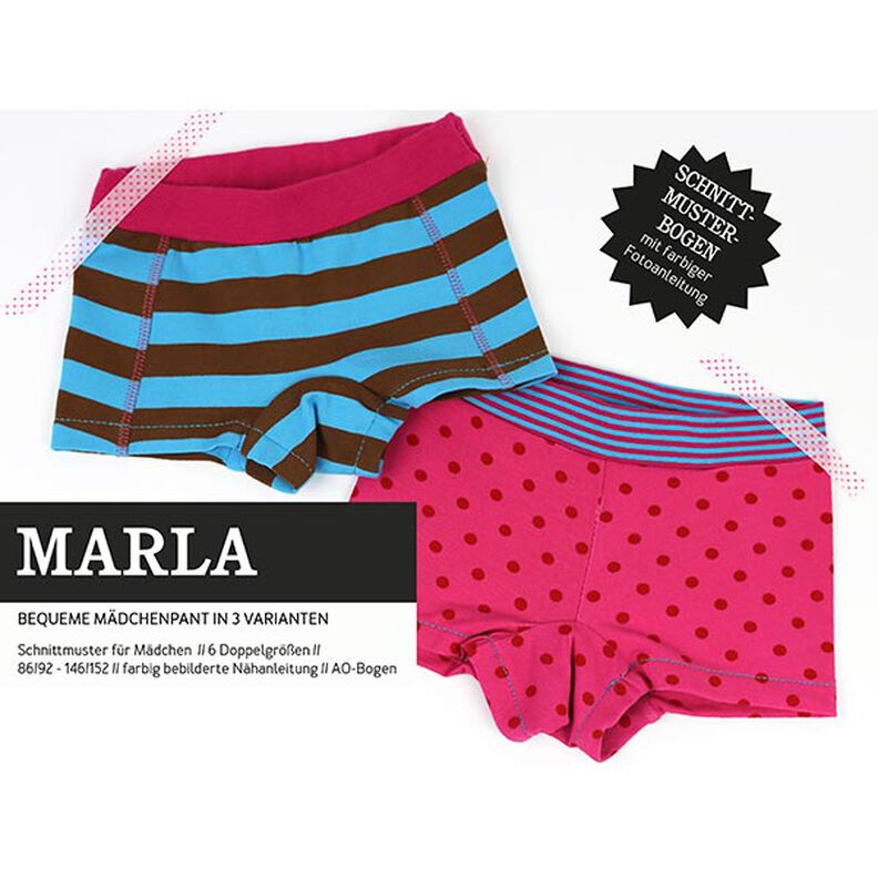 MARLA - Pantalones de niña en 3 variantes, Studio Schnittreif  | 98 - 164,  image number 1