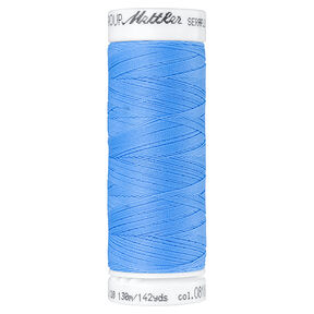 Hilo de coser Seraflex para costuras elásticas (0818) | 130 m | Mettler – azul metálico, 