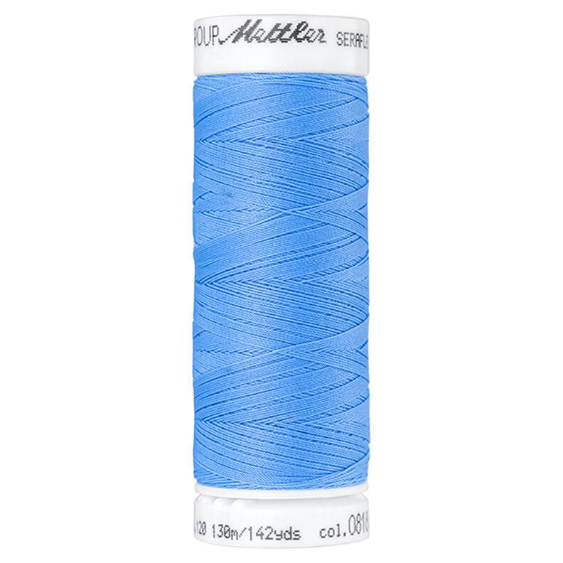 Hilo de coser Seraflex para costuras elásticas (0818) | 130 m | Mettler – azul metálico,  image number 1