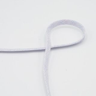 Cordón plano Sudadera Lúrex [8 mm] – blanco/lila, 