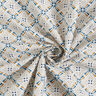 Tela de algodón Cretona Azulejos redondeados – azul,  thumbnail number 3