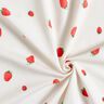 GOTS Tela de jersey de algodón Fresas acuarelas Impresión digital – marfil,  thumbnail number 3
