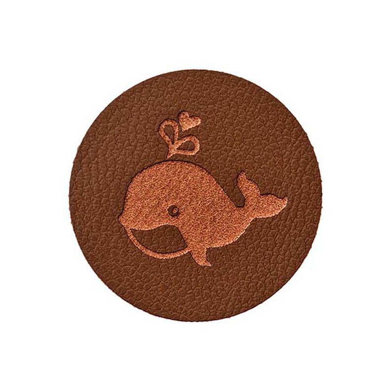Pieza decorativa Ballena [ 23 mm ] – marrón oscuro,  image number 1