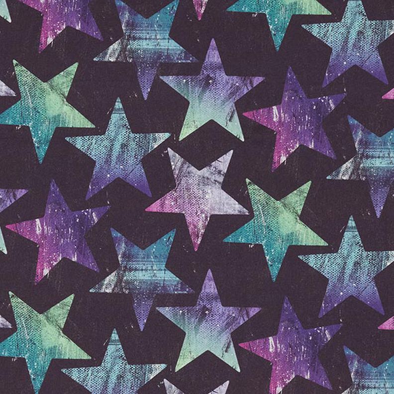 Tejido Softshell Estrellas – ciruela/lila,  image number 1