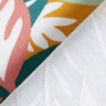 Tela decorativa Sarga de algodón Bocetos de hojas – rosa/verde oscuro,  thumbnail number 4