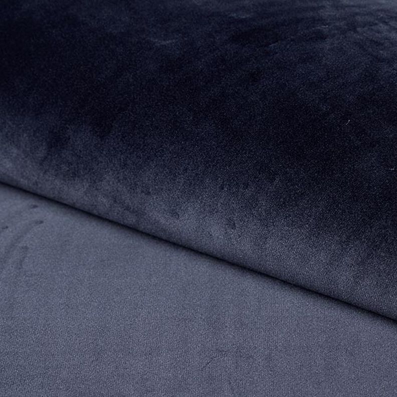 Tela de tapicería Terciopelo – azul noche,  image number 1