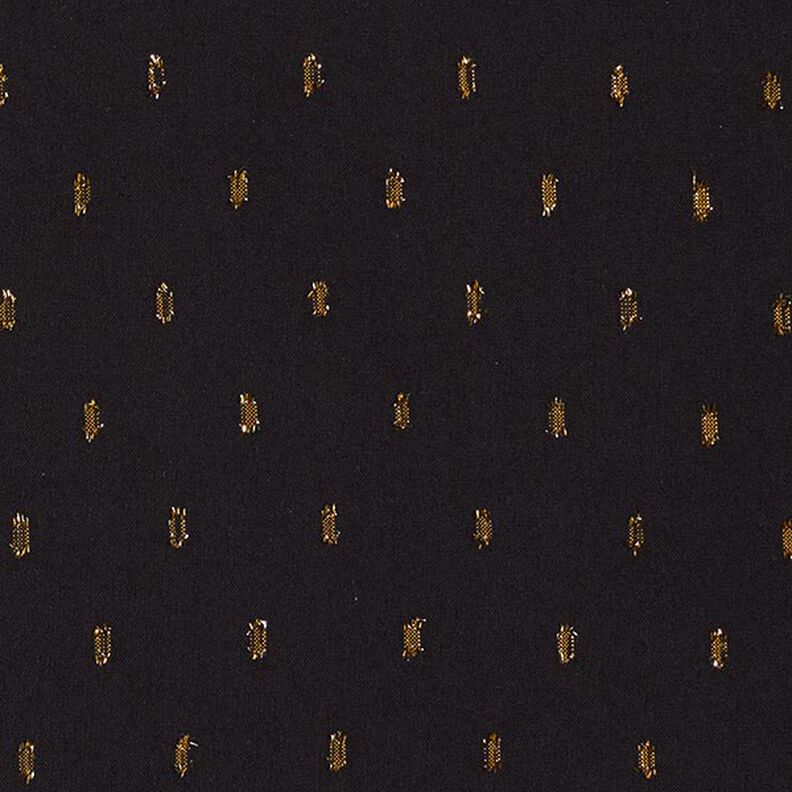 Tela de viscosa Gotas brillantes – negro,  image number 1