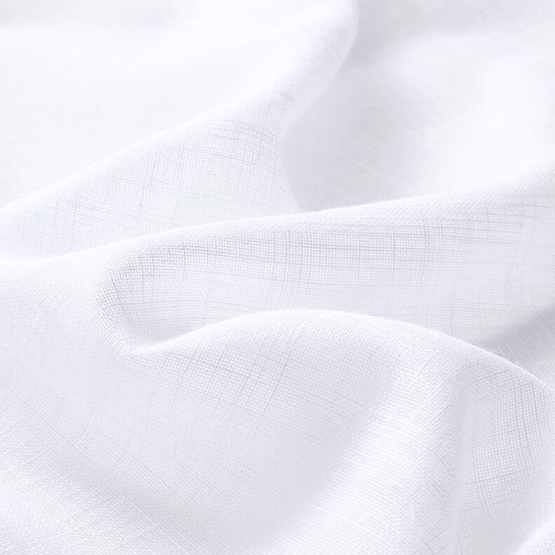 Tejido para cortinas Voile Apariencia de lino 300 cm – blanco,  image number 2