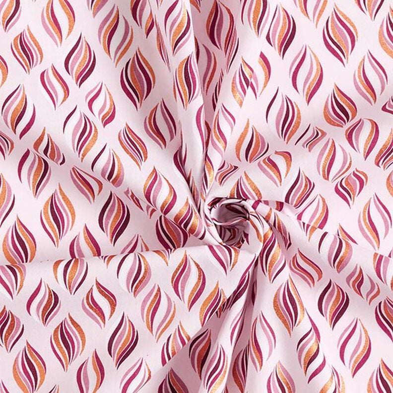 Tela de algodón popelina Adornos de navidad – rosa/oro antiguo,  image number 3