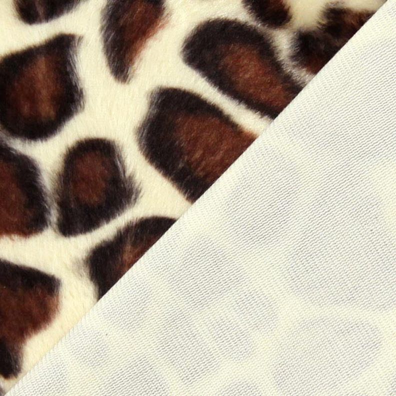 Imitación de piel de animal jirafa – marrón,  image number 3