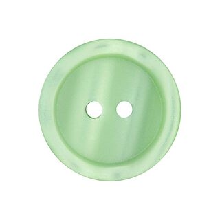 Botón de plástico de 2 agujeros Basic - verde claro, 