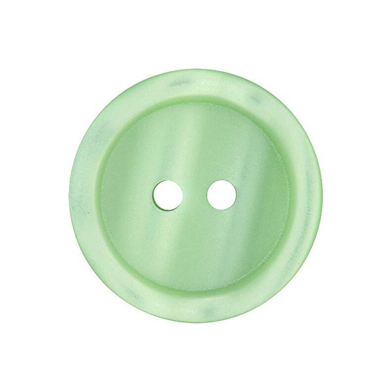Botón de plástico de 2 agujeros Basic - verde claro,  image number 1