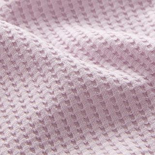 Jersey de algodón con relieves Uni – lila pastel, 