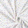 Popelina de algodón Puntadas de colores – blanco,  thumbnail number 3