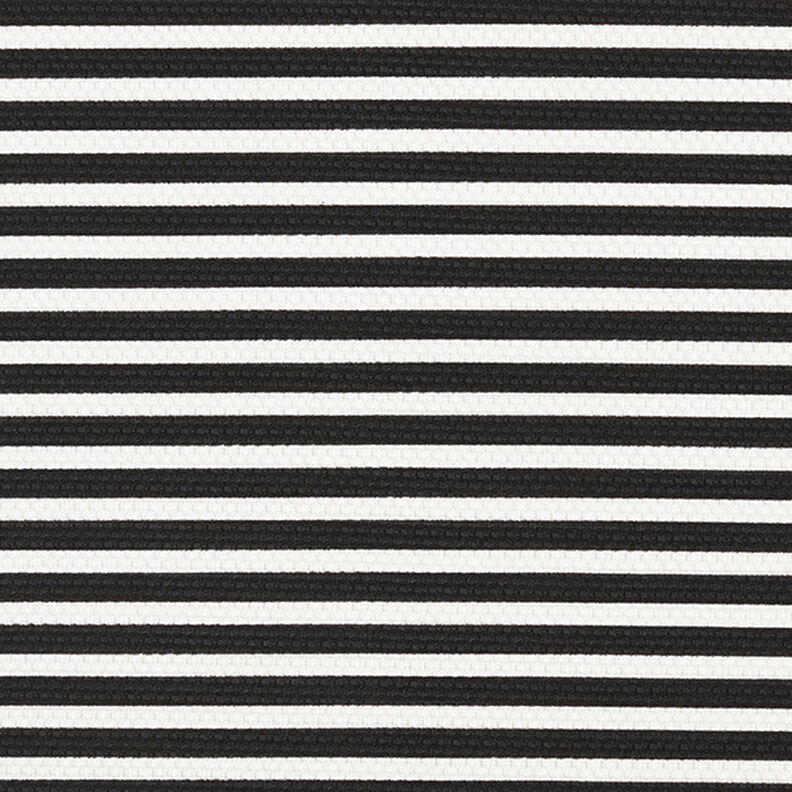 Estructura de punto jacquard con rayas horizontales – blanco/negro,  image number 1