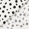 Tela de viscosa con puntos irregulares – blanco/negro,  thumbnail number 4