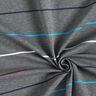 Tela de jersey de algodón Rayas de colores – gris pizarra,  thumbnail number 3