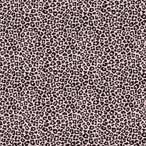 Tela de jersey de algodón Mini estampado de leopardo – rosa oscuro/negro, 