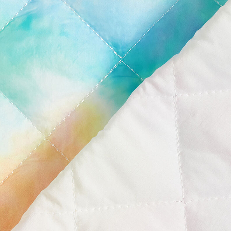 Tela acolchada Degradado arcoíris – blanco/mezcla de colores,  image number 4