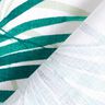 Tela decorativa Panama Hoja de palmera &ndash; blanco/verde esmeralda,  thumbnail number 4