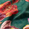 Terciopelo decorativo Zarcillos florales – abeto azul/rosado,  thumbnail number 3