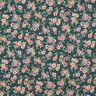 Algodón revestido Flores románticas – verde oscuro,  thumbnail number 1