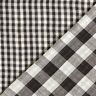 Muselina/doble arruga Patrón de cuadros grandes y pequeños Tela de doble cara – blanco lana/negro,  thumbnail number 1