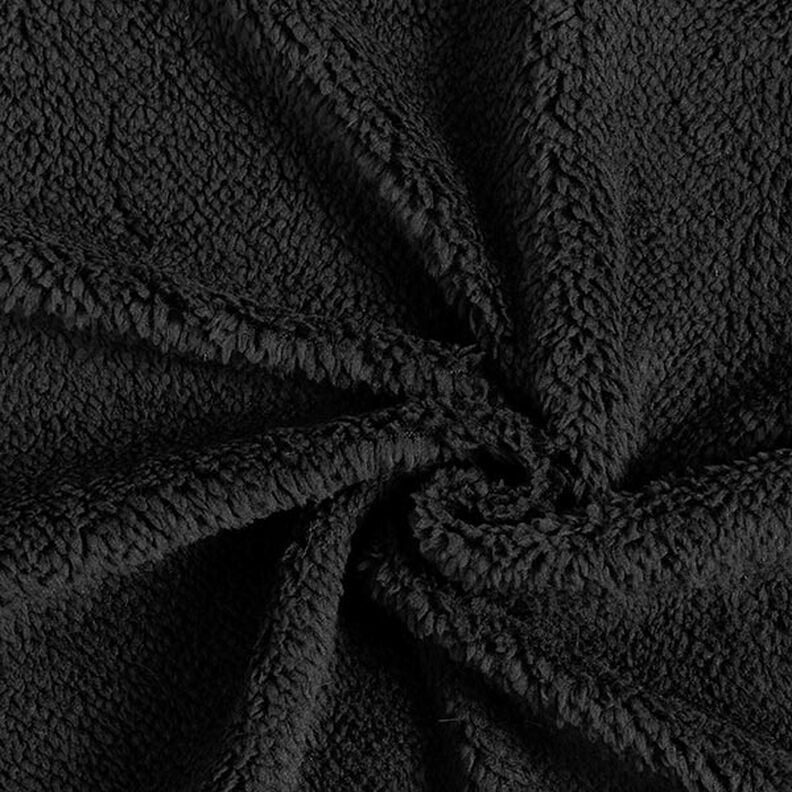 Piel sintética Tela de peluche – negro,  image number 1