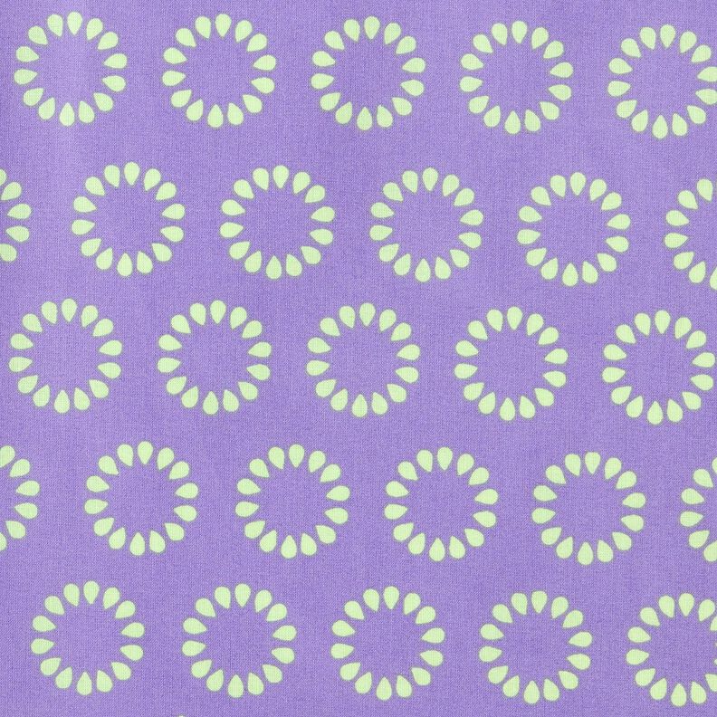 Algod&oacute;n revestido C&iacute;rcuos de colores &ndash; lavanda/verde mayo,  image number 1