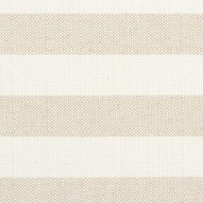 Tela decorativa Panama Bloques de rayas &ndash; beige claro/naturaleza, 