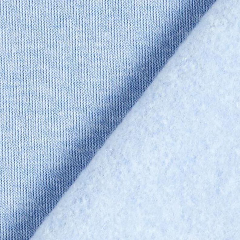 Tela de sudadera Melange brillante – azul claro,  image number 3