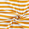 Tela de jersey de algodón Rayas anchas – mostaza/blanco,  thumbnail number 3