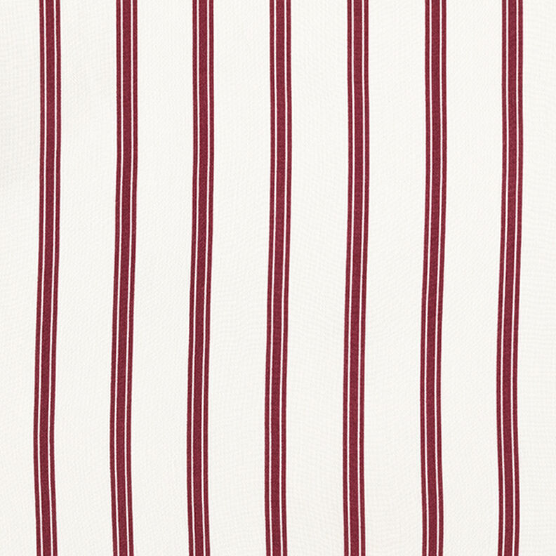 Viscosa con rayas verticales – blanco/burdeos,  image number 1